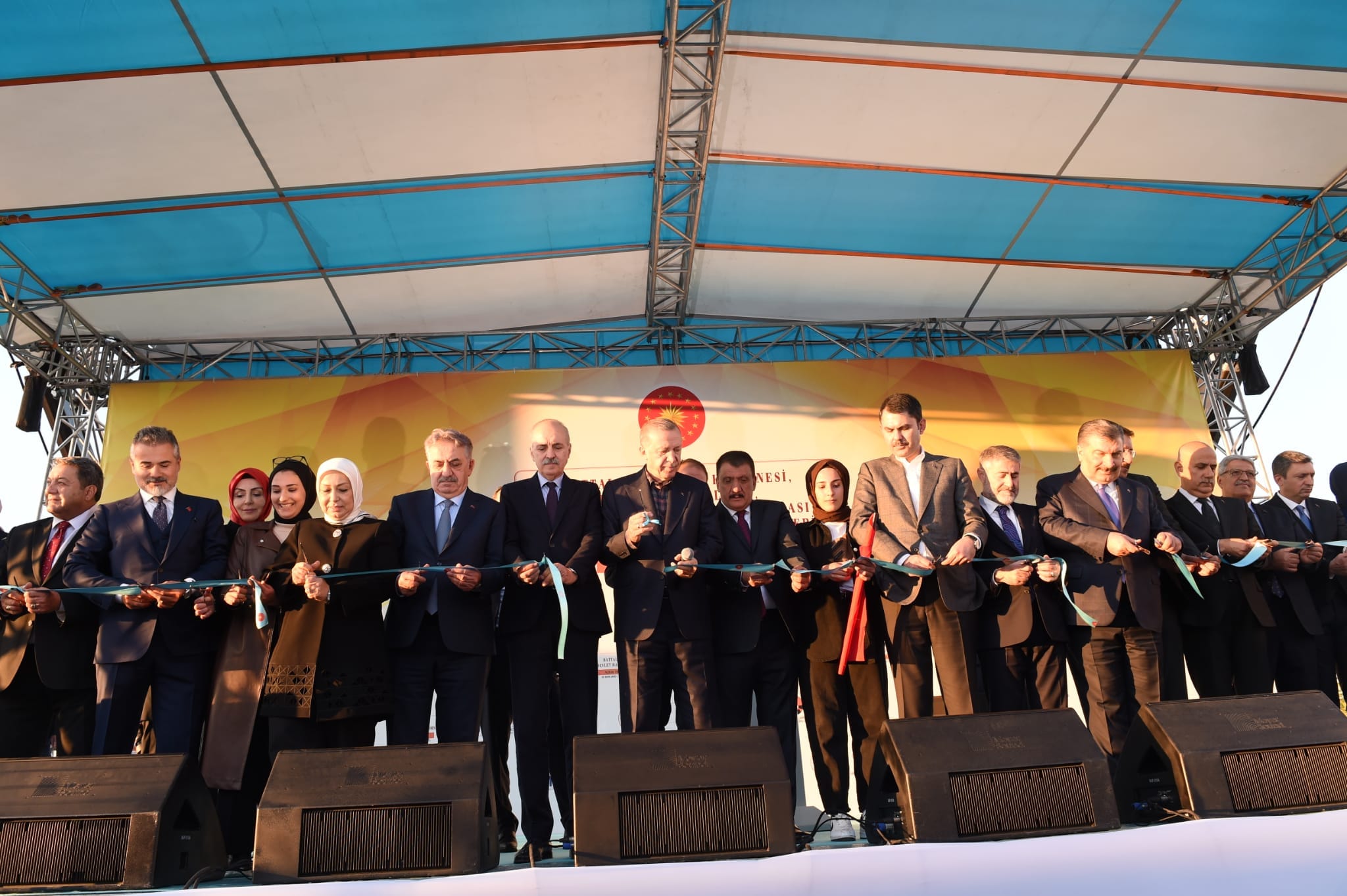 133 Projenin Toplu Açılış Törenini gerçekleştiren Cumhurbaşkanı Erdoğan