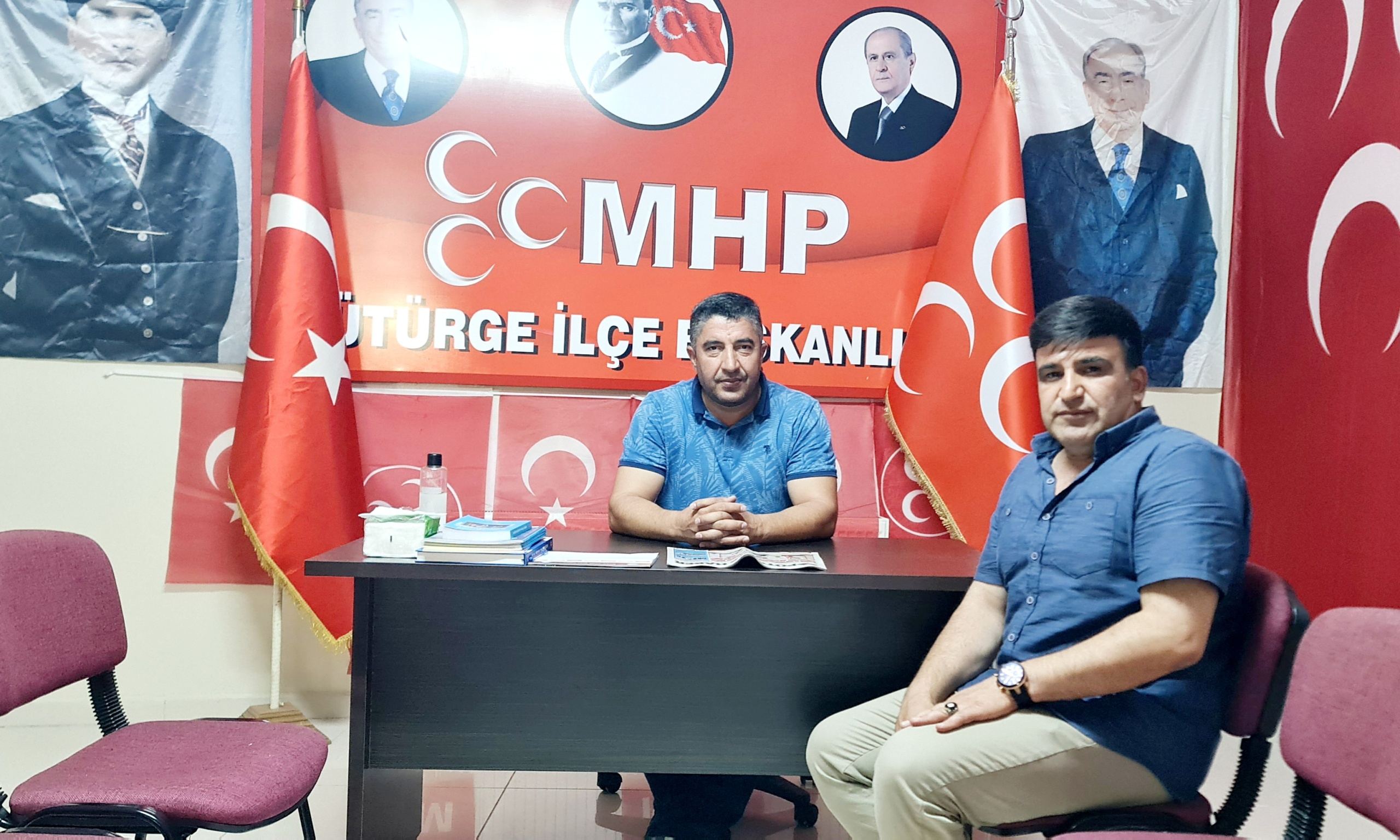 MHP İLÇE BAŞKANI AYAYDIN’A HAYIRLI OLSUN ZİYARETİ 