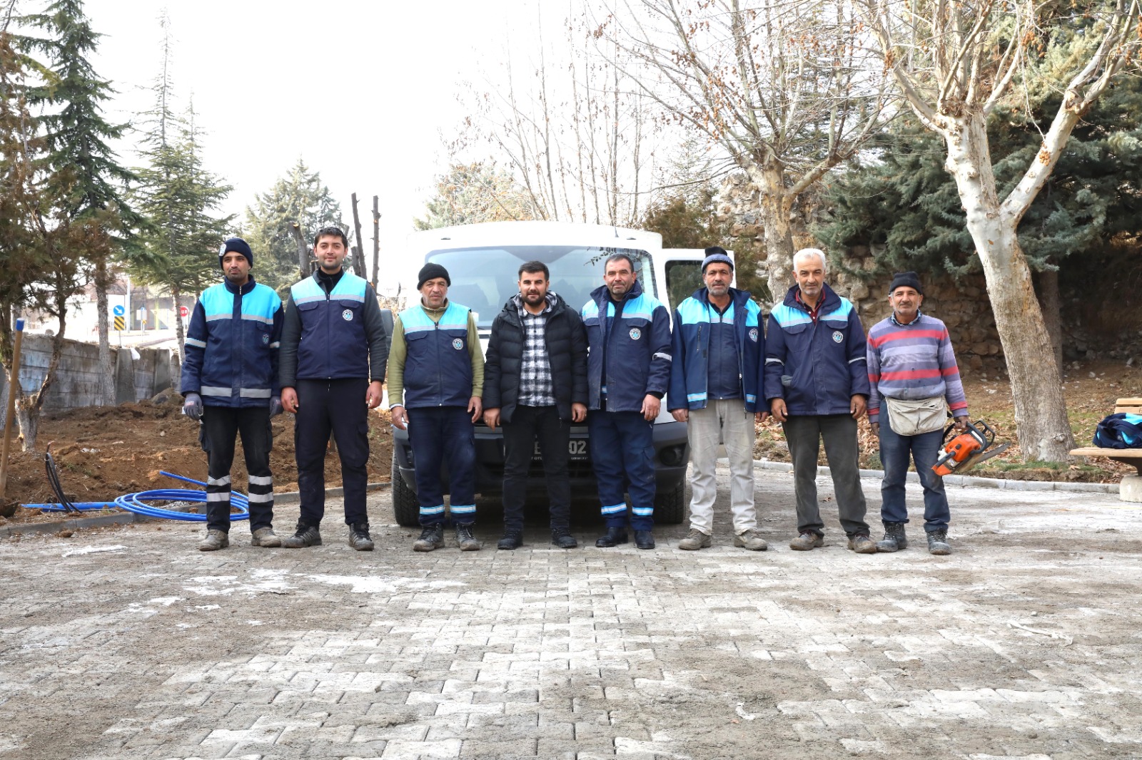 Battalgazi’de Nevzat Er Parkı’nda Çalışmalar Sürüyor