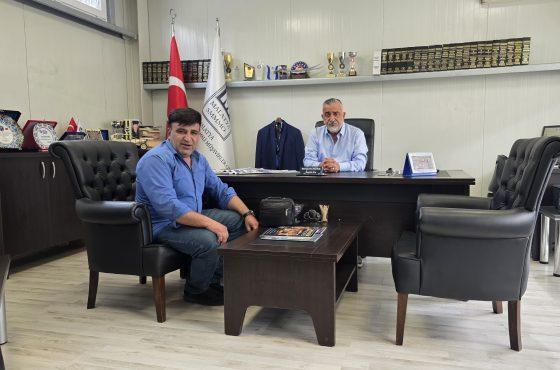PÜTÜRGE HABER AJANSI’NDAN SMMM ODA BAŞKANI SERDAR BÖKE’YE ZİYARET 